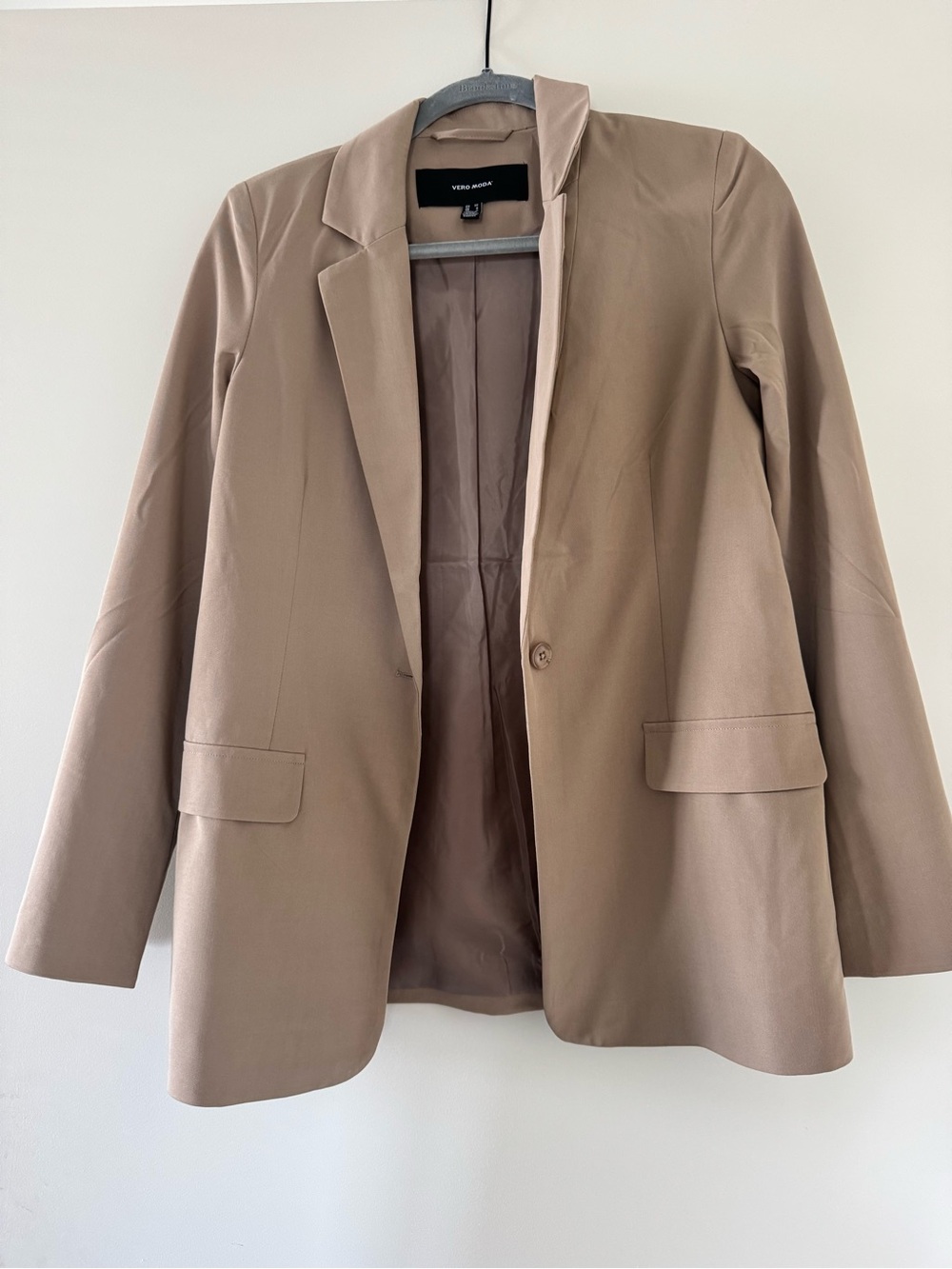 Vero Moda Taupe Single-Button Blazer